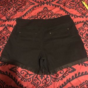 Time and true women’s black shorts and a blue pair